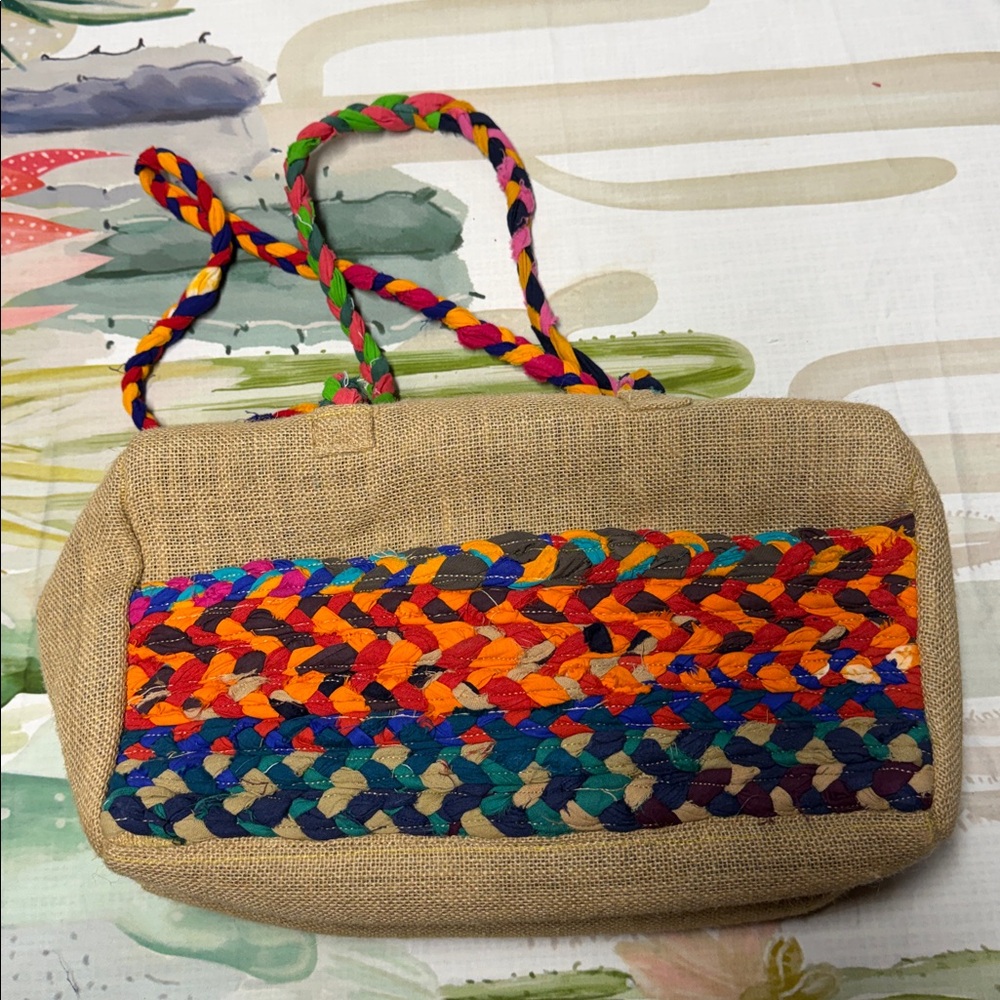 Multicolor Rectangular Tote Handbag Crafted From … - image 2